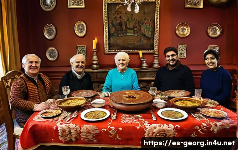 조지아의 가족 문화 - **Prompt 1: The Warmth of Georgian Hospitality at a Family Supra**
"A vibrant and heartwarming s...